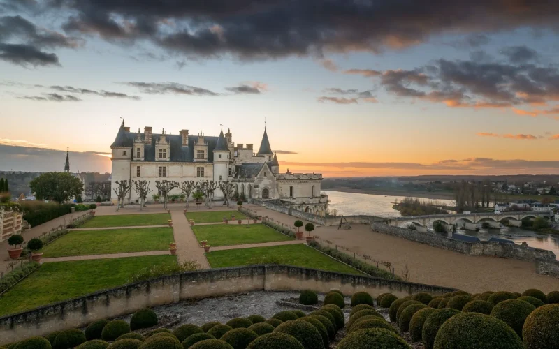 Chateau royal d'Amboise en hiver