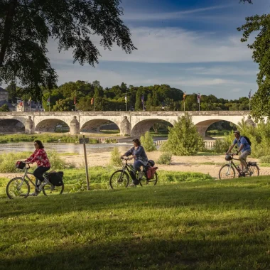 Cyclotouristes à Tours